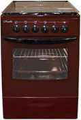 Комбинированная плита Лысьва ЭГ 401 МС-2у коричневая, со стеклянной крышкой плита электрическая лысьва ef4002mk00 brown