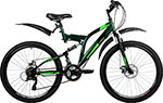 Велосипед Foxx 26'' FREELANDER зеленый, сталь, размер 18''