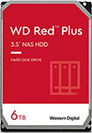 HDD- Western Digital 3.5 6Tb SATA III Red Plus 5400rpm 128MB WD60EFZX