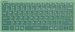 Клавиатура A4Tech Fstyler FBX51C зеленый USB беспроводная BT/Radio slim Multimedia клавиатура acer okw010 usb slim multimedia