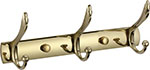 Планка с крючками Savol S-00113B (3 крючка) защёлка аллюр арт l45 8 pb без ручек торц планка 25 мм золото