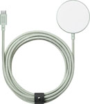 фото Беспроводное зарядное устройство native union magsafe с кабелем usb-c, 3 м, светло-зеленое
