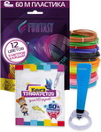 Набор для 3Д творчества 3в1 Funtasy 3D-ручка PICCOLO (Синий) + ABS-пластик 12 цветов + Книжка с трафаретами набор для рисования милая фея