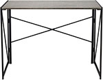 Стол на металлокаркасе Brabix LOFT CD-002 (ш1000*г500*в750мм), складной, цвет дуб антик, 641213 стол на металлокаркасе brabix loft cd 004 3 полки дуб натуральный 641220