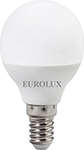 Лампа светодиодная Eurolux LL-E-G45-7W-230-2, 7K-E14 (шар, 7Вт, тепл., Е14) белый