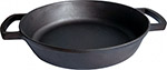 Сковорода-жаровня Brizoll 360х80 ''МОНОЛИТ'' с двумя ручками (черная)  М3680У - фото 1