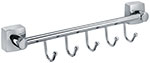 Планка Fixsen Kvadro, 5 крючков (FX-61305В-5) планка с крючками savol s 007215b 5 крючков