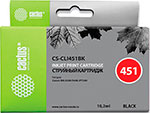 Картридж струйный Cactus (CS-CLI451BK) для CANON Pixma iP7240, черный картридж для принтера cactus