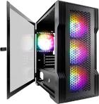 Компьютерный корпус 1STPLAYER TRILOBITE T3 Black (T3-BK-4F1)
