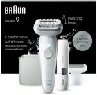 

Эпилятор Braun S9 Silver SmartTouch, с FS1000, с косметичкой, белый/серебристый (SES 9-341)