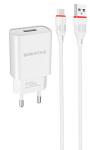 

СЗУ Borofone BA20A, 1USB, 2.1A, для micro USB, белый