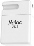 Флеш-накопитель Netac U116 16ГБ Normal Type USB2.0 NT03U116N-016G-20WH флеш накопитель adata usb2 32gb ac008 32g rkd красный