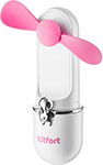 Беспроводной вентилятор Kitfort КТ-405-1 бело-розовый - фото 1