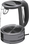 Чайник  Starwind SKG2315 1.7л. 2200Вт серый/серебристый фен щетка starwind shb 7760 серебристый