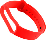 Ремешок силиконовый  Red Line для фитнес-браслета Xiaomi Mi Band 5/6/ Amazfit Band 5, красный ремешок силиконовый для фитнес браслета xiaomi mi band 3 4 серый