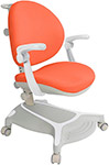 Кресло детское Cubby Adonis Grey с оранжевым чехлом + подлокотники детское велокресло hamax kiss safety package на подседельную трубу серый красный до 22 кг ham551058