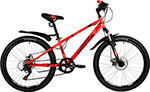 Велосипед Novatrack 24 EXTREME красный  стальная рама 12  6 скор.  дисковый тормоз 24SH6SD.EXTREME.12RD21