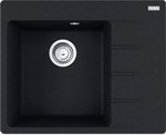 Кухонная мойка FRANKE CNG 611/211-62 TL черный матовый, чаша слева, вентиль-автомат (114.0639.712)