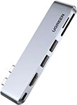USB-концентратор для MacBook (хаб) Ugreen 3 x USB 3.0, HDMI, SD/TF, Thunder Bolt 3 (80856) usb концентратор 3 в 1 хаб конвертер ugreen vga hdmi dp 60568