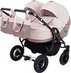 

Коляска Rant SIENA DUO (BartPlast) 02 коричневый-бежевый