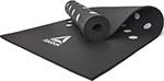 Коврик для йоги и фитнеса Reebok Белые Пятна, 7 мм, черный RAMT-12235BK коврик для йоги и фитнеса reebok 7 мм красный ramt 11014rd