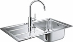 фото Набор grohe мойка k400 и смеситель для мойки concetto 31570sd0