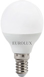 Лампа светодиодная Eurolux LL-E-G45-7W-230-4K-E14 (шар, 7Вт, нейтр., Е14) белый лампа ресанта ll r c37 5w 230 4k e14 свеча 5вт нейтр е14 белый