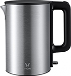 Чайник электрический Viomi Viomi Metal Electric Kettle EU plug (V-MK151B Black/Metal) GLOBAL, металлический чайник qcooker retro electric kettle 1 7l зелёный qs 1701