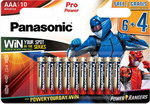 

Батарейка Panasonic AAA Pro Power в блистере 10 шт. (6 и 4) (LR03XEG/10B4FPR)