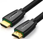 

Кабель Ugreen HD118 (40408) HDMI Male To Male Cable With Braid. Длина 1 м. Цвет: черный