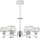 

Подвесная светодиодная люстра Ambrella Light Traditional TR4518, Хром/ белый/прозрачный