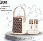 

Портативная колонка с двумя микрофонами Divoom SongBird-HQ 2, белый, Белый/золотистый