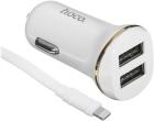 Зарядное устройство Hoco Z1, 2USB 2.1A для Lightning 8-pin, белый