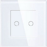 фото Wi-fi выключатель двухканальный hiper iot switch t02g белый (hdy-st02g)