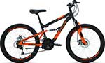 фото Велосипед altair mtb fs 24 disc (24'' 18 ск. рост 15'') 2020-2021 темно-серый/оранжевый rbkt1f14e005