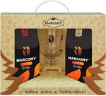 

Новогодний подарочный кофейный набор Marcony AROMA в зёрнах Вишня + Лесной орех
