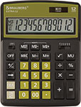 Калькулятор настольный Brauberg EXTRA-12-BKOL ЧЕРНО-ОЛИВКОВЫЙ, 250471 калькулятор настольный brauberg extra pastel 12 pk розовый 250487
