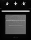 фото Встраиваемый электрический духовой шкаф zugel zoe451b, черный