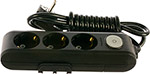 Удлинитель Panasonic WLTA0432-2BL 3гн х 2м с/з с выключателем черный X-TENDIA