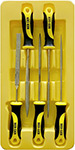 Набор надфилей BERGER BG1148 с алмазным напылением 5 предметов набор инструментов универсальный berger bg 045 14 45 предметов ключи отвертка торцевые насадки