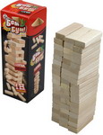 Игра настольная Десятое Королевство Башня Бам-бум mini неокрашенные деревянные блоки с заданиями 02790
