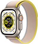 фото Умные часы apple watch ultra gps + cellular 49mm titanium case with yellow/beige trail loop - s/m a2684 (mnhk3zp/a)