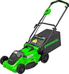 

Газонокосилка аккумуляторная Greenworks GD40LM16XK4, 40V, бесщеточная, 41 см, c 1хАКБ 4Ач и ЗУ (2517907UB), Зеленый