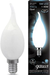 

Лампа GAUSS Filament Свеча на ветру OPAL E 14 5W 4100К 104201205