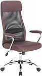 Кресло Brabix ''Flight EX-540'', хром, ткань, сетка, коричневое, 531849 кресло офисное norden стайл 1 cf хром черная сетка черная ткань