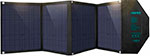 Портативная складная солнечная батарея-панель Choetech 80 Вт (SC007) гибкая солнечная панель с двумя usb накопителями 18 вт монокристаллическая солнечная панель с двумя usb накопителями