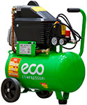 Компрессор Eco AE-251-4, 260 л/мин, 8 атм, коаксиальный масляный ресивер, 24 л, 220 В, 1.80 кВт