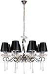 

Люстра подвесная iLamp Stella RM1684/8CR, Черный/хром