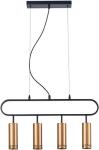 

Подвесной светильник Vele Luce Brio VL5794P04, Черный/золото