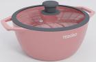 

Кастрюля Tesoro Florence Induction total pink, 3 л, с крышкой с силиконовым ободом (TF6630tpi), Розовый